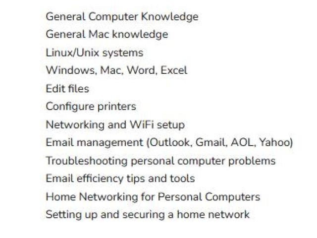 Computer Tutoring classes